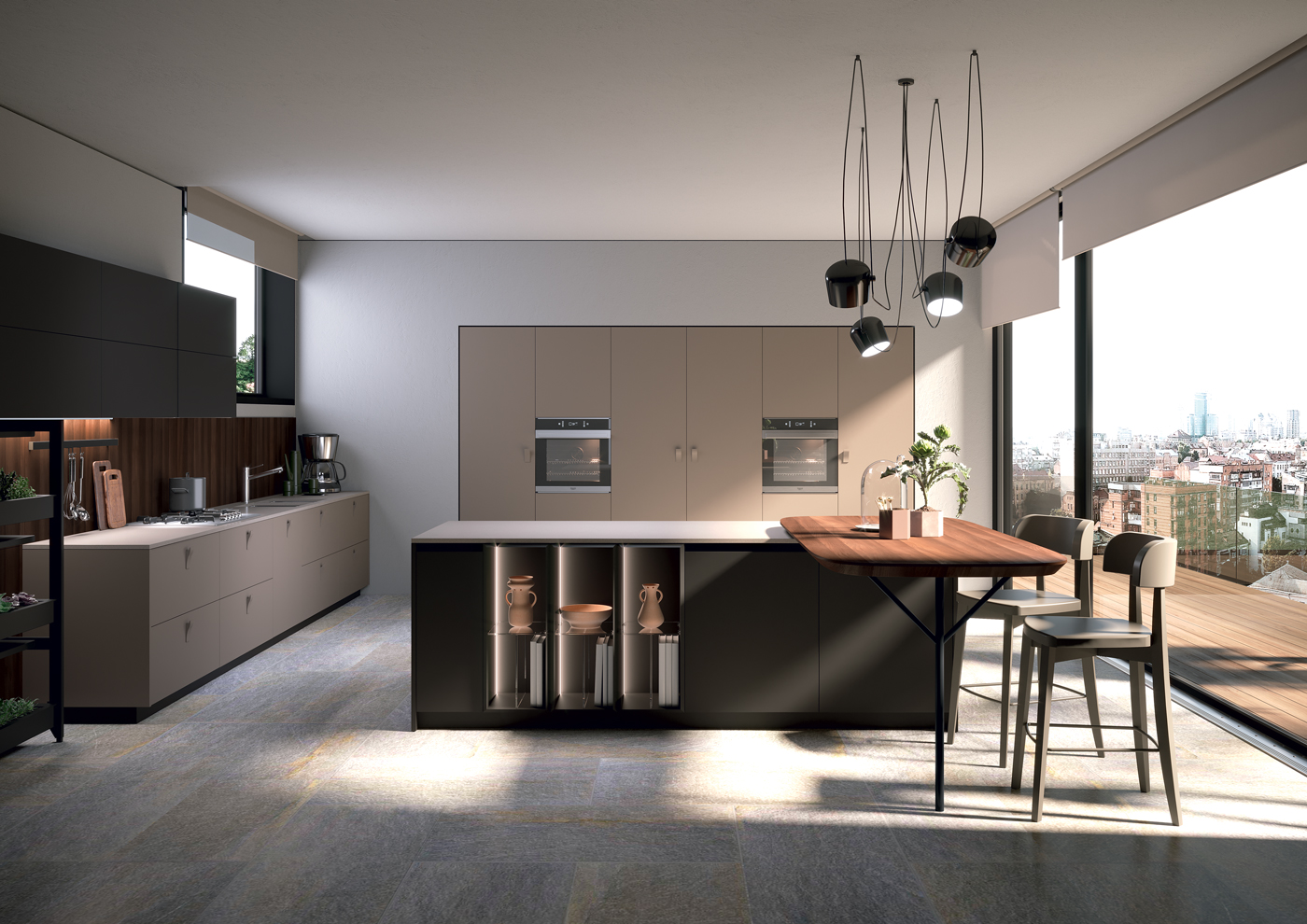 Febal-Casa-Cucina-moderna-Ego-piano-isola-Silenzio-040-041